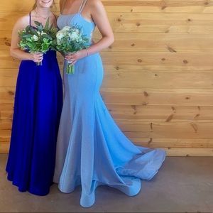 Baby blue prom dress!!